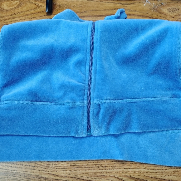 Cotton Velvet Quacker Factory Women's Full Zip Sweatshirt rhinestone, Size 1X, - Picture 7 of 16